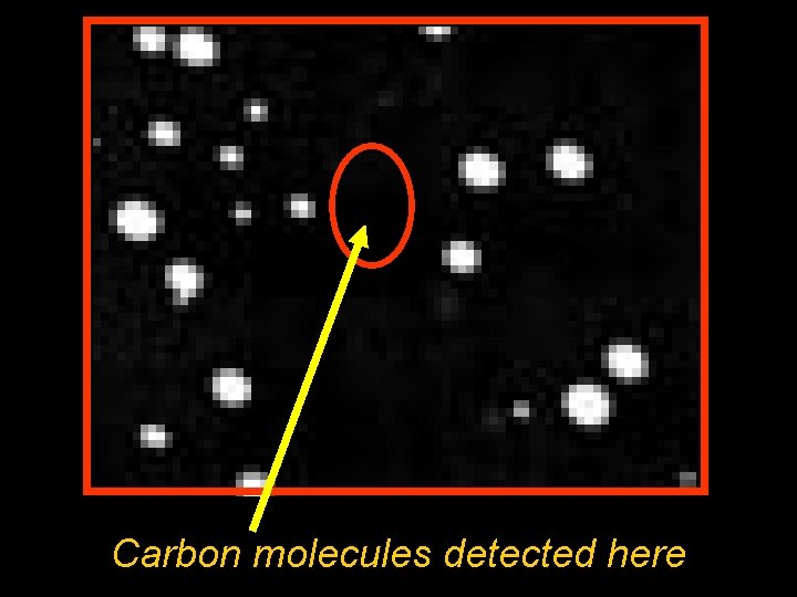 Carbon molecules detected here 