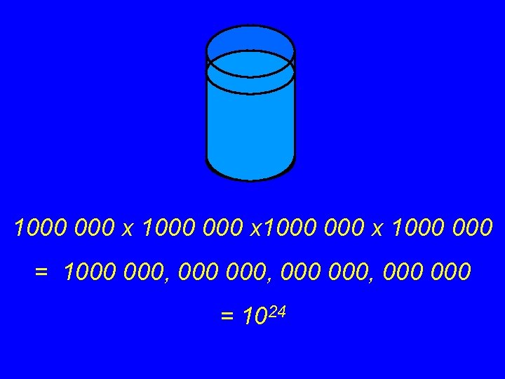 1000 000 x 1000 = 1000 000, 000 = 1024 