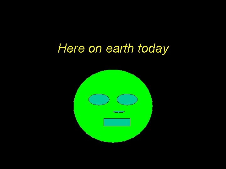 Here on earth today 
