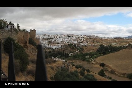 Ronda, vue panoramique (Prov. Málaga) La muraille de Ronda 