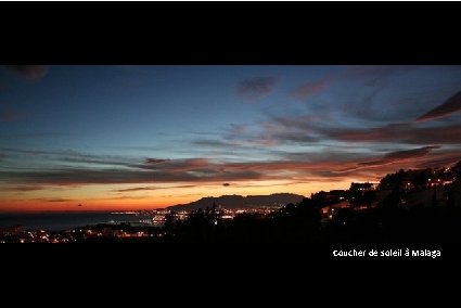 Coucher de soleil à Malaga 