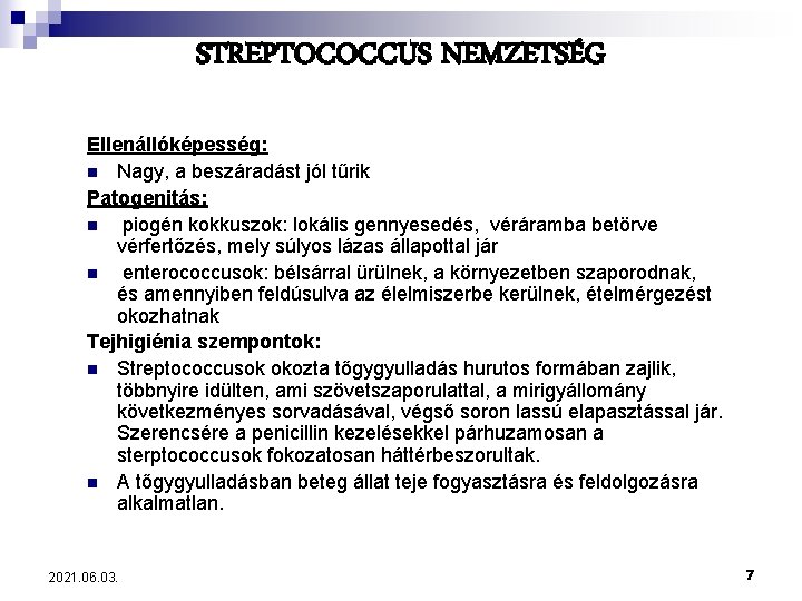 streptococcusok és látás)