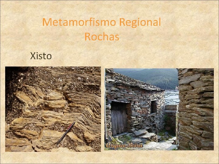 Metamorfismo Regional Rochas Xisto 