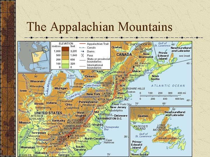 The Appalachian Mountains 