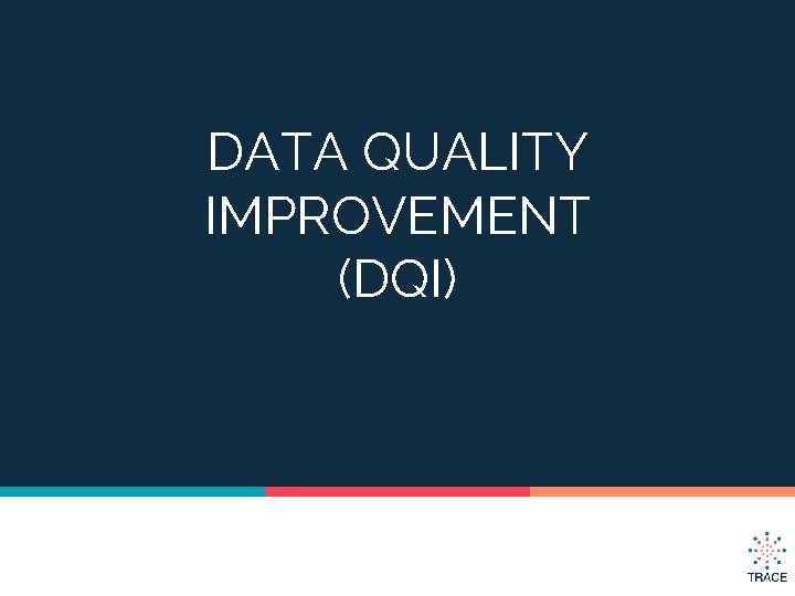 DATA QUALITY IMPROVEMENT (DQI) 