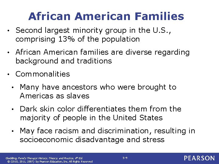 African American Families • Second largest minority group in the U. S. , comprising