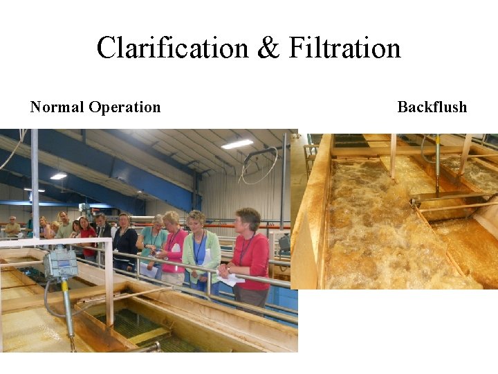 Clarification & Filtration Normal Operation Backflush 