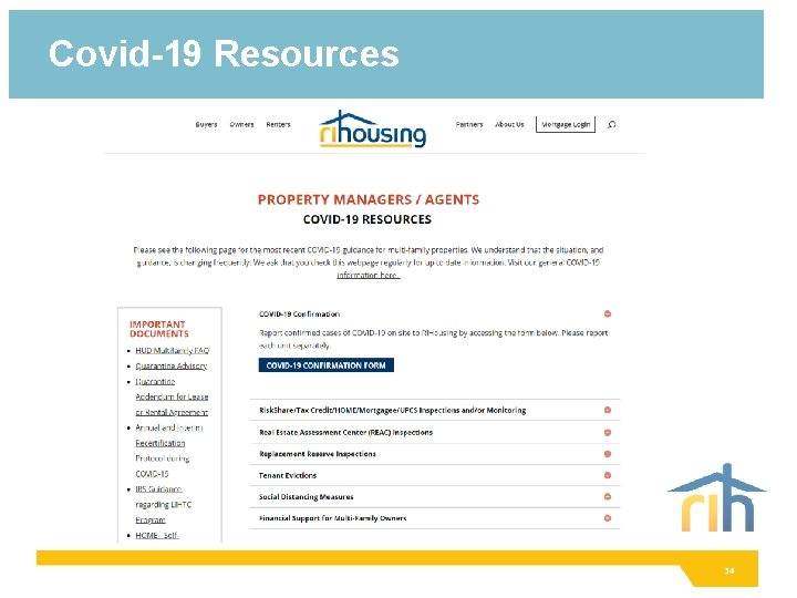 Covid-19 Resources 34 