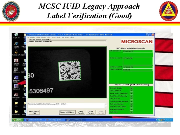 MCSC IUID Legacy Approach Label Verification (Good) 