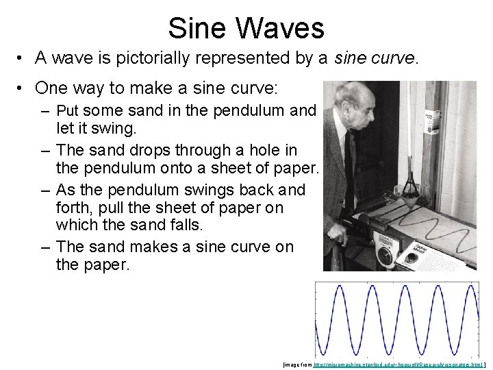 Sine Waves • A wave is pictorially represented by a sine curve. • One