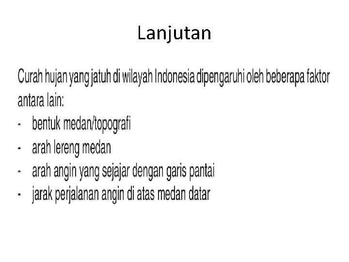 Lanjutan Lanjutan