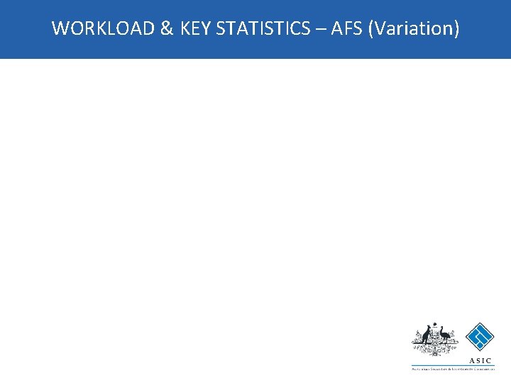 WORKLOAD & KEY STATISTICS – AFS (Variation) 