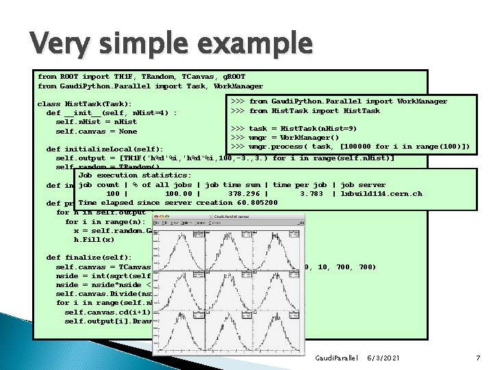 Very simple example from ROOT import TH 1 F, TRandom, TCanvas, g. ROOT from Very simple example from ROOT import TH 1 F, TRandom, TCanvas, g. ROOT from