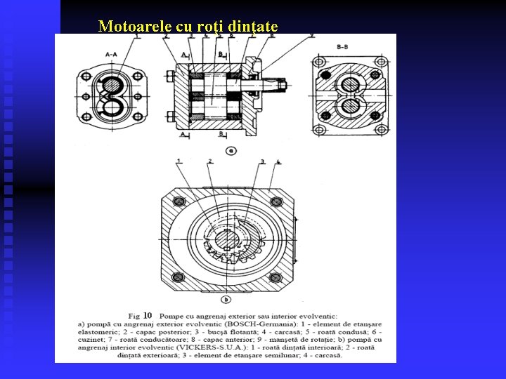 Motoarele cu roţi dinţate 