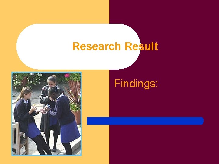 Research Result Findings: Research Result Findings: