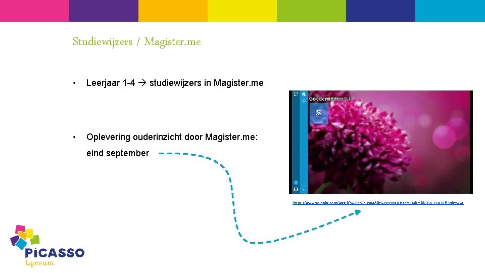 Studiewijzers / Magister. me • Leerjaar 1 -4 studiewijzers in Magister. me • Oplevering