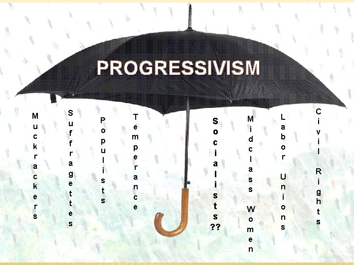 PROGRESSIVISM M u c k r a c k e r s S u