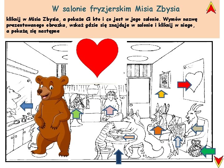 W salonie fryzjerskim Misia Zbysia kliknij w Misia Zbysia, a pokaże Ci kto i