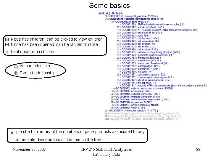 Some basics Node has children, can be clicked to view children Node has been