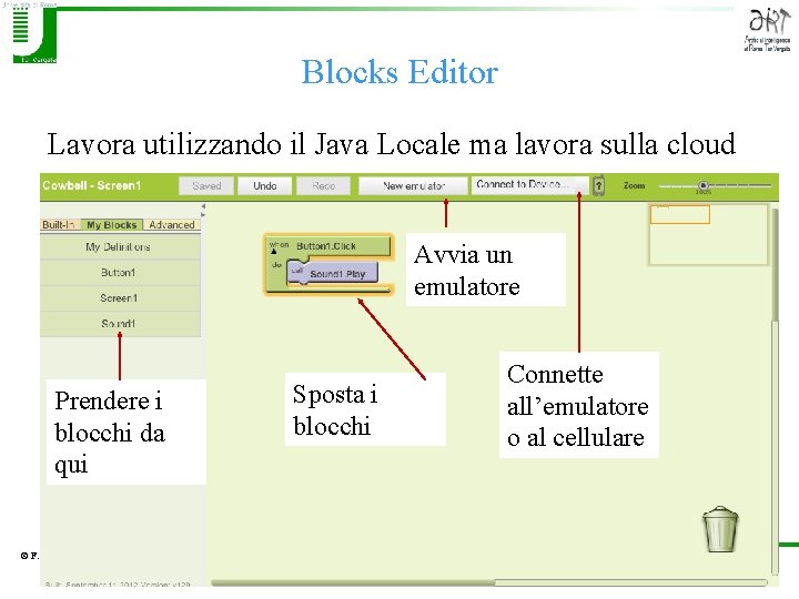 Blocks Editor Lavora utilizzando il Java Locale ma lavora sulla cloud Avvia un emulatore