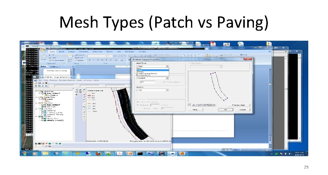 Mesh Types (Patch vs Paving) 29 