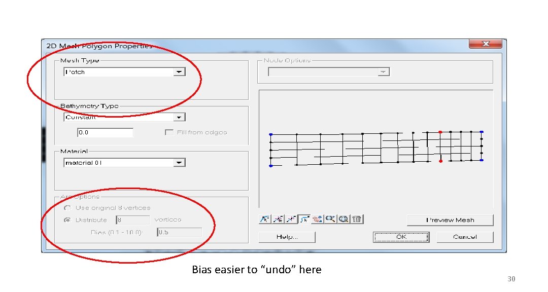 Bias easier to “undo” here 30 