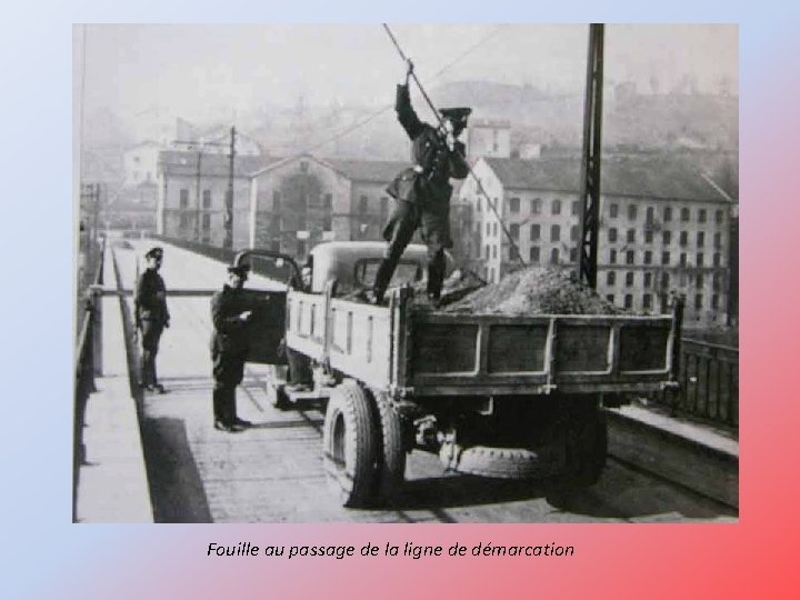 Fouille au passage de la ligne de démarcation 