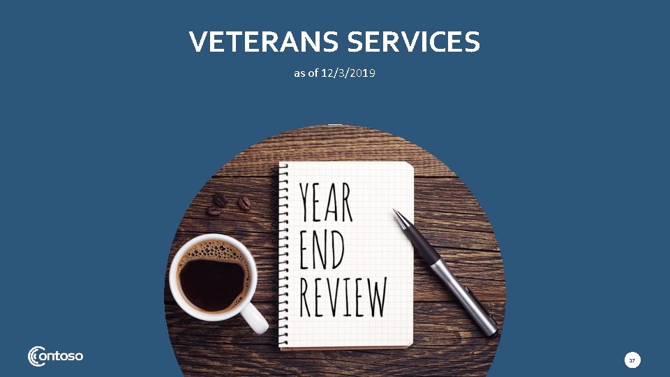 VETERANS SERVICES as of 12/3/2019 17 