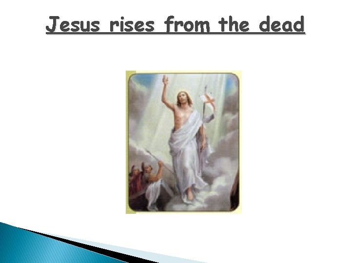 Jesus rises from the dead 