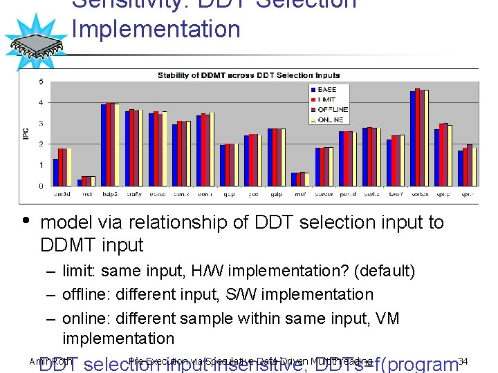Sensitivity: DDT Selection Implementation • model via relationship of DDT selection input to DDMT