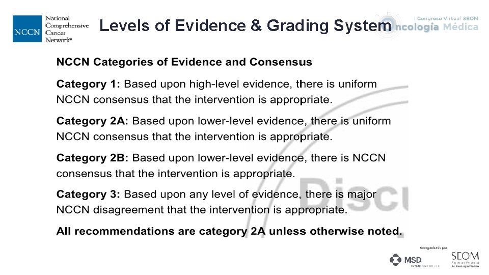 - Levels of Evidence & Grading System 