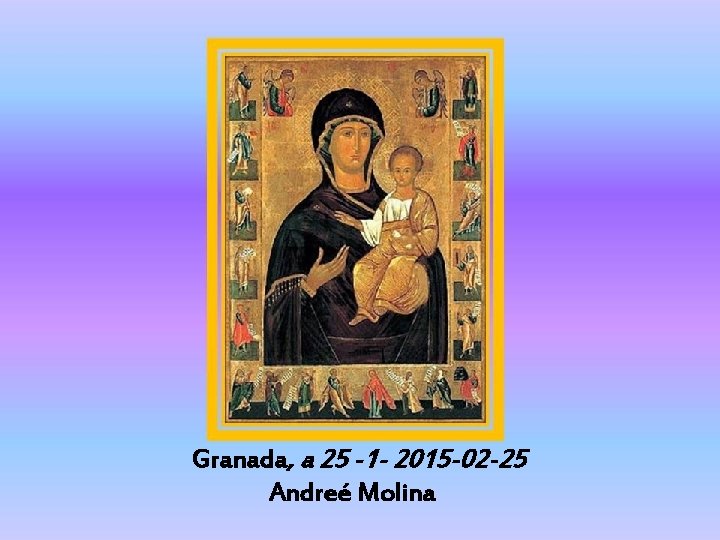 Granada, a 25 -1 - 2015 -02 -25 Andreé Molina 