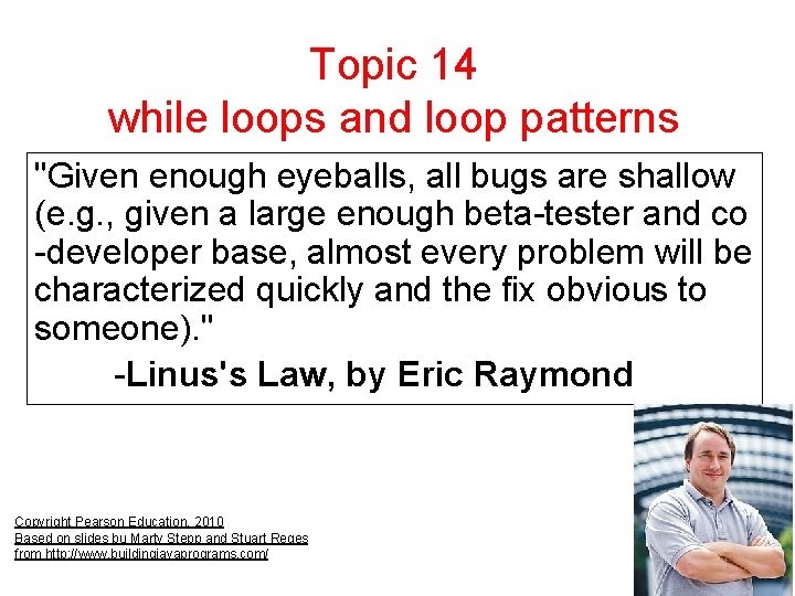 Topic 14 while loops and loop patterns Given