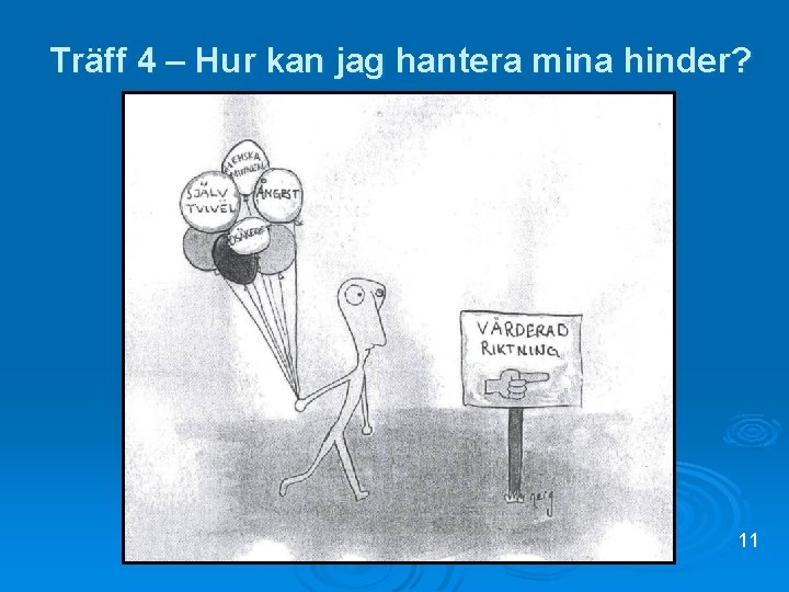 Träff 4 – Hur kan jag hantera mina hinder? 11 