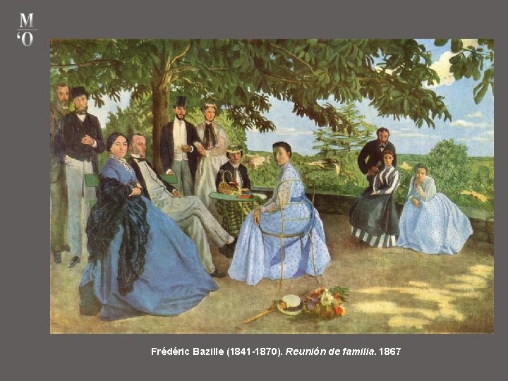 Frédéric Bazille (1841 -1870). Reunión de familia. 1867 