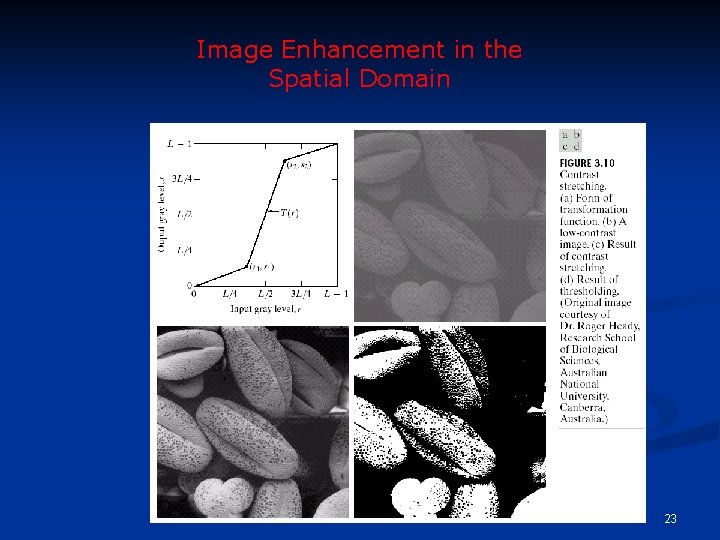 Image Enhancement in the Spatial Domain 23 