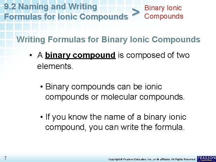 9 2 Naming and Writing Formulas for Ionic