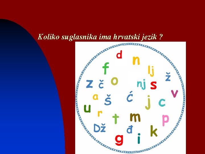 Koliko suglasnika ima hrvatski jezik ? 