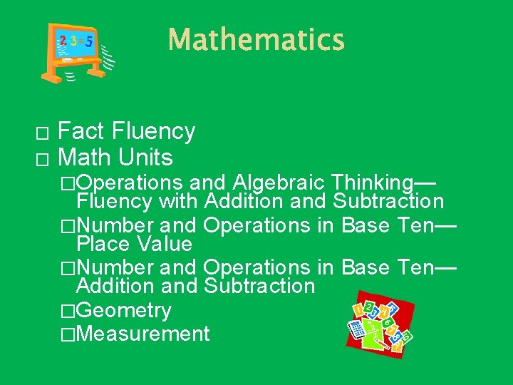 Fact Fluency � Math Units � �Operations and Algebraic Thinking— Fluency with Addition and Fact Fluency � Math Units � �Operations and Algebraic Thinking— Fluency with Addition and