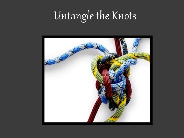Untangle the Knots 