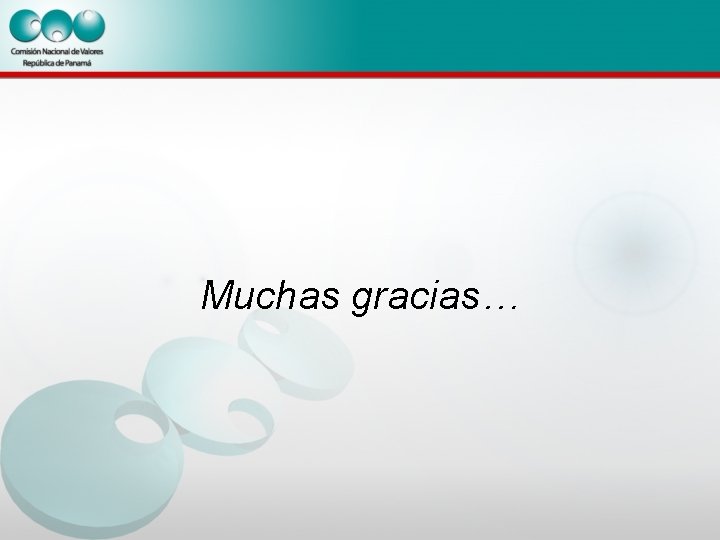 Muchas gracias… 