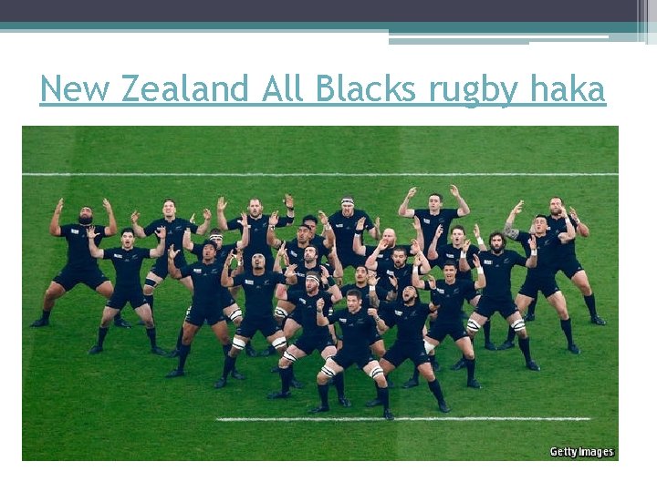 New Zealand All Blacks rugby haka 