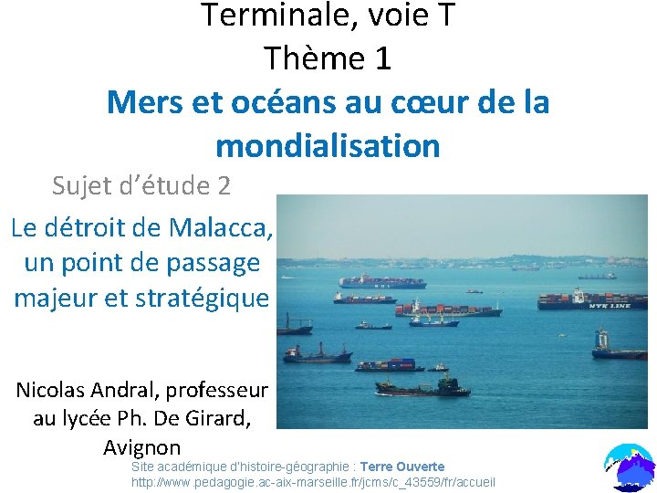 Terminale voie T Thme 1 Mers et ocans
