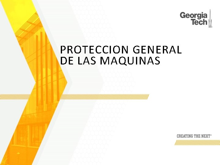 PROTECCION GENERAL DE LAS MAQUINAS 