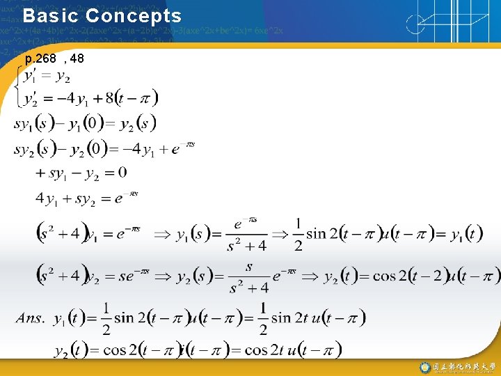 Basic Concepts p. 268 , 48 