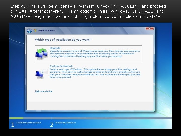 Step #3. There will be a license agreement. Check on “I ACCEPT” and proceed