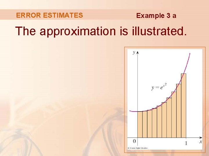 ERROR ESTIMATES Example 3 a The approximation is illustrated. 