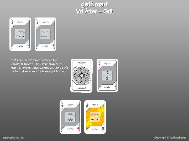 get. Smart Vri Åtter – Grå Motstanderen forenkler uttrykket på bordet, til tallet 2,