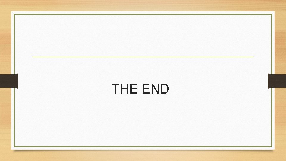 THE END 