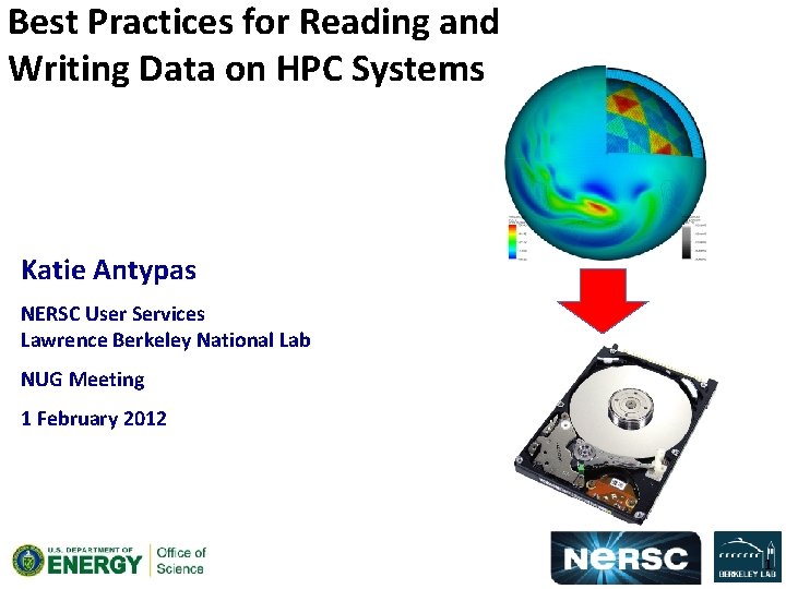 Best Practices for Reading and Writing Data on HPC Systems Katie Antypas NERSC User
